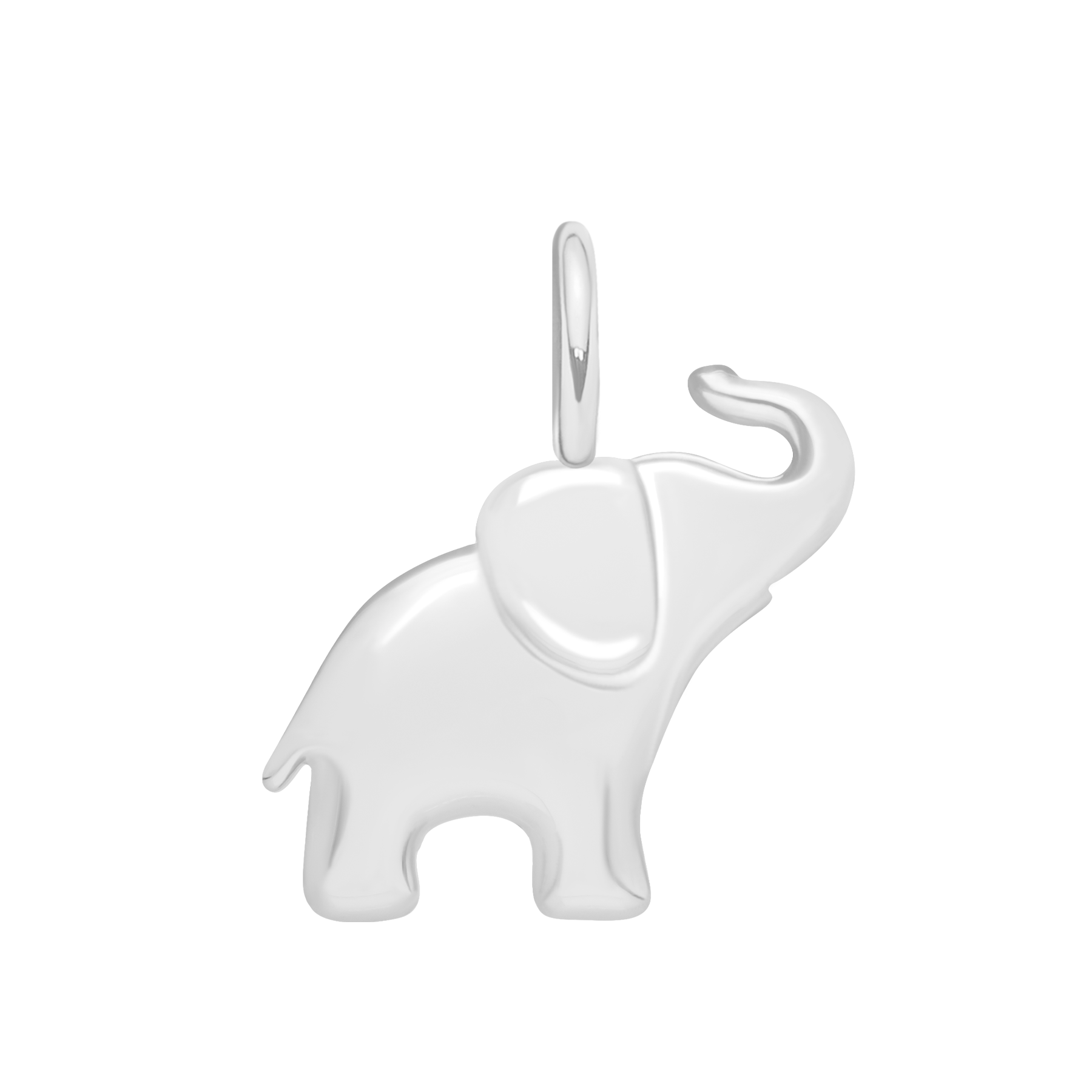 Słoń 2 cm posrebrzany