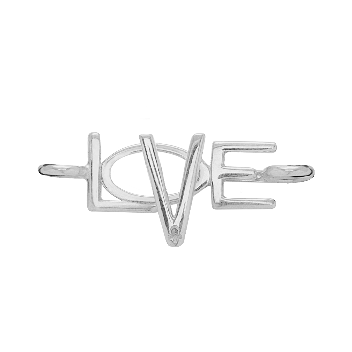 Zapięcie LOVE srebrne