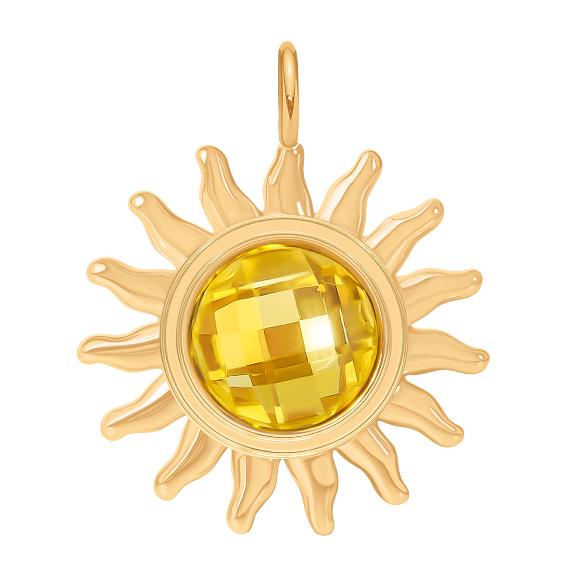 Zawieszka wisząca Soleil 2,2 cm, pozłacana