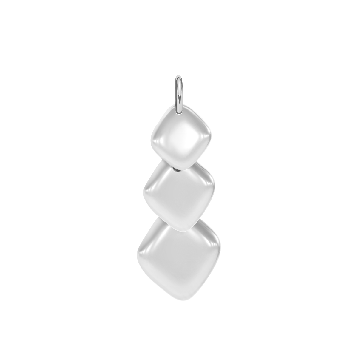 Zawieszka wisząca Snake 3,5 cm, posrebrzana