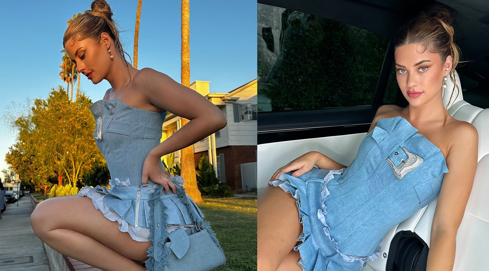 Hannah Stocking w kolczykach Lilou